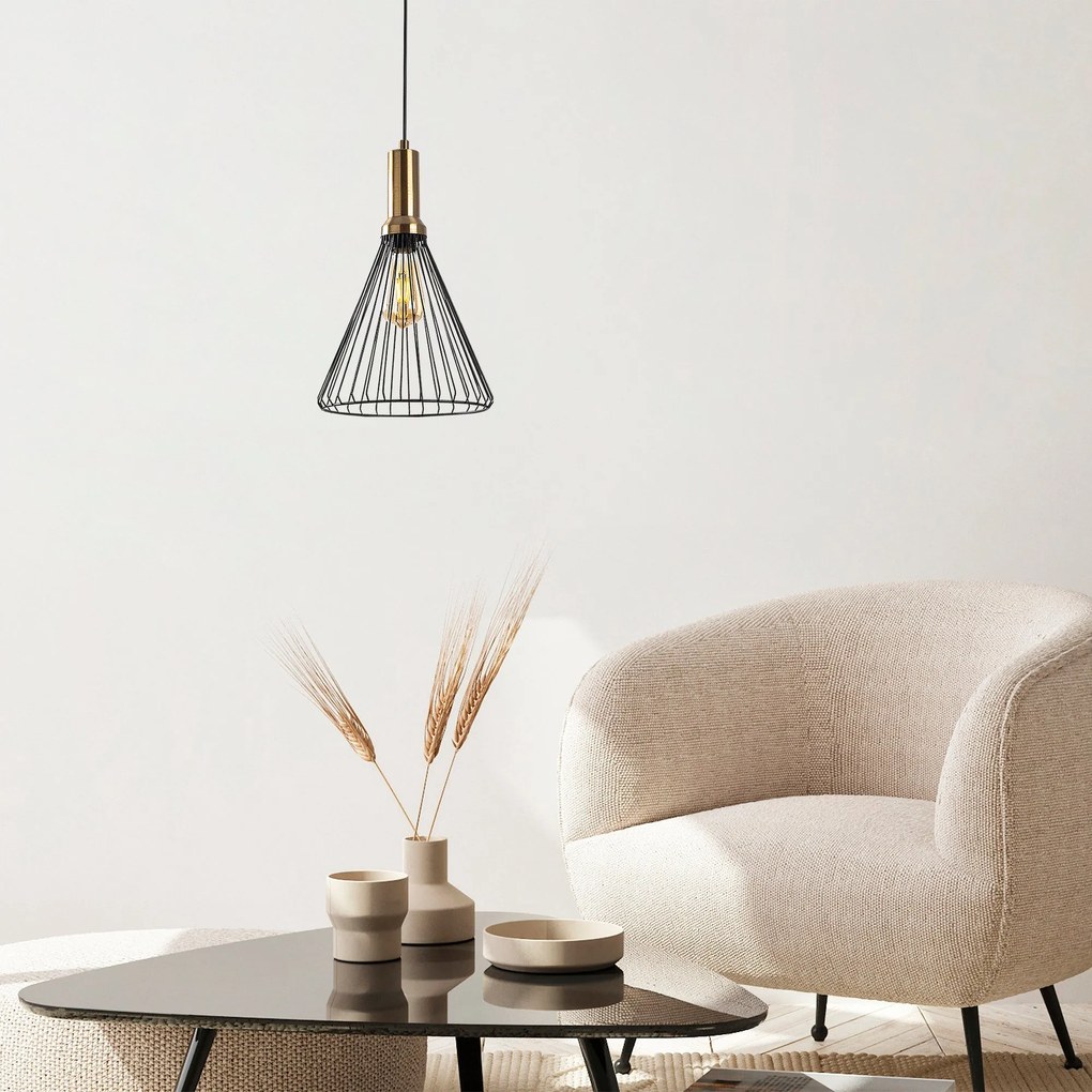 Chandelier Dear – Preto Antique – 24 x 24 cm