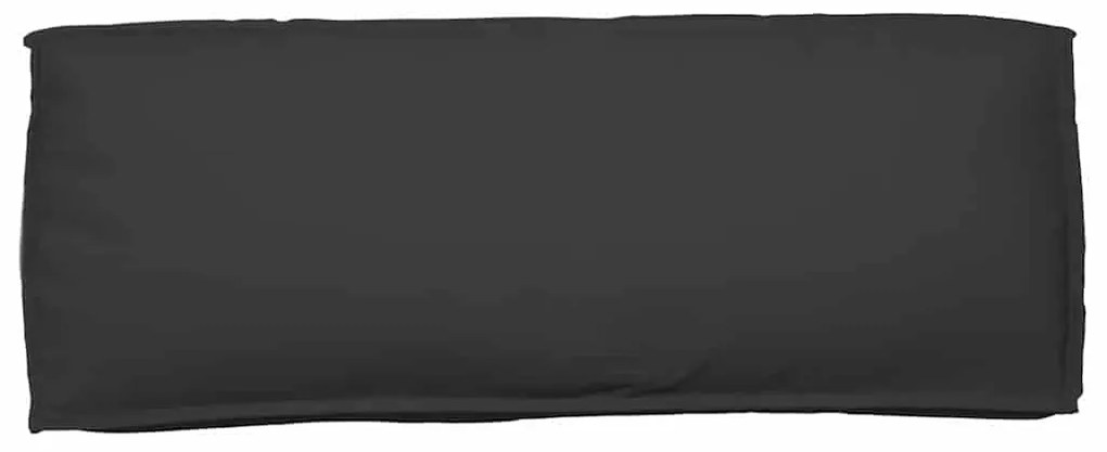 Conjunto de Almofadas em Paletes 2 Peças Preto Tecido Oxford