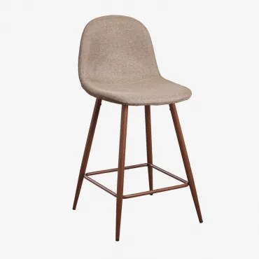 Pacote Com 4 Bancos Altos Glamm Madeira Escura & Toupeira & ↑65 Cm - Sklum