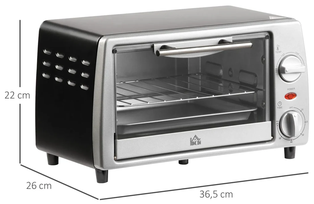 Mini Forno com 3 Modos de Aquecimento até 230ºC - Leva-Me