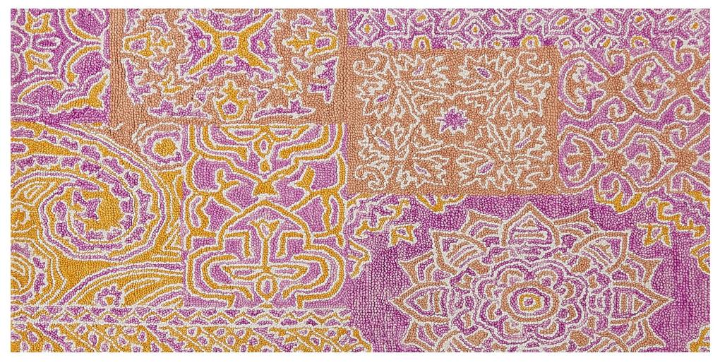 Tapete de lã multicolor 80 x 150 cm AVANOS Beliani
