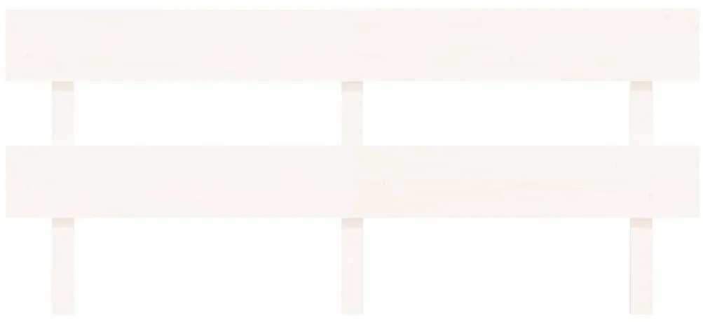 Cabeceira de cama 184x3x81 cm pinho maciço branco
