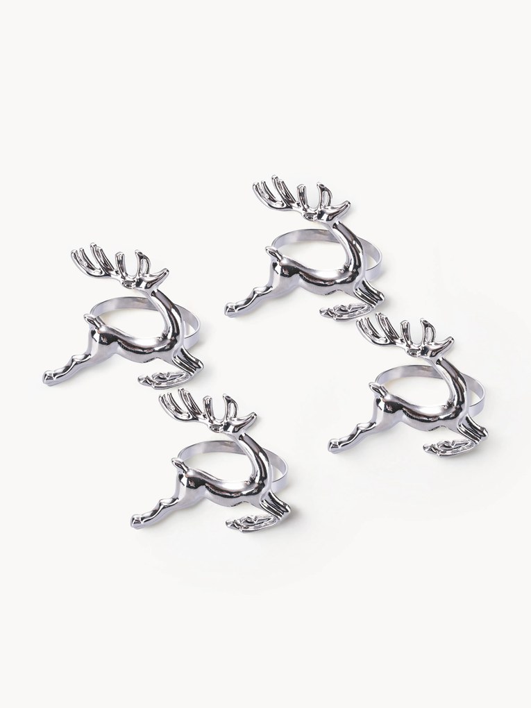 Argolas para guardanapos Reindeer, conjunto de 4