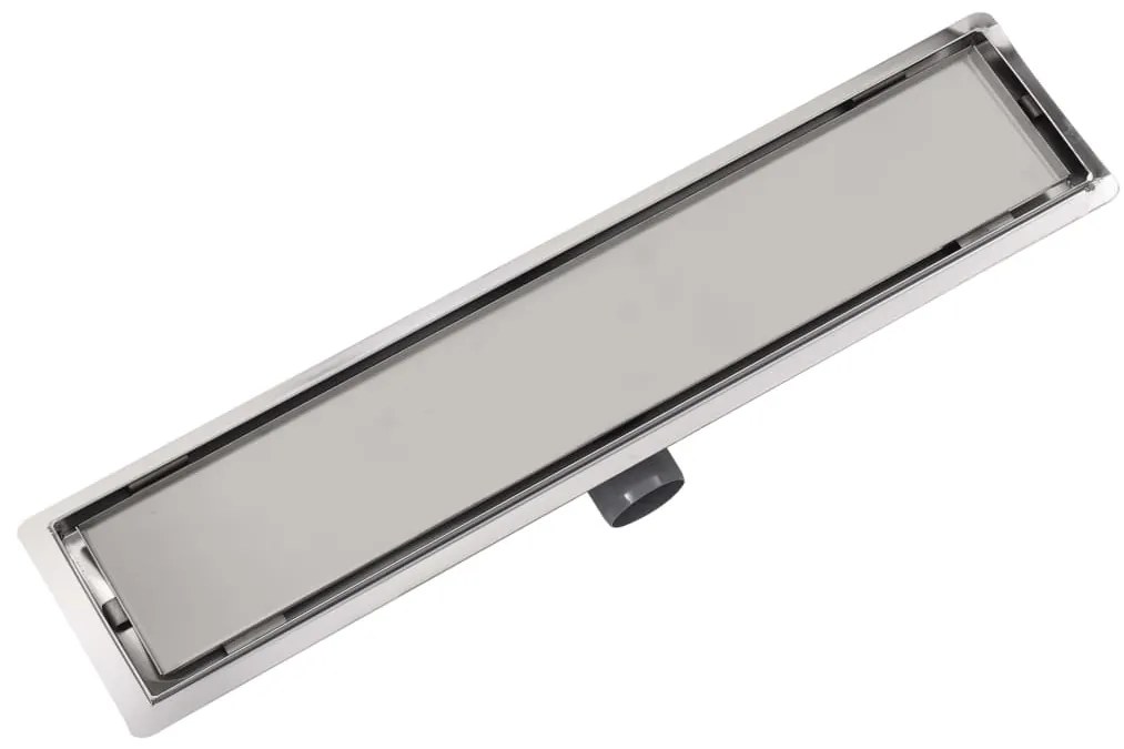 Dreno de chuveiro linear 630x140 mm aço inoxidável
