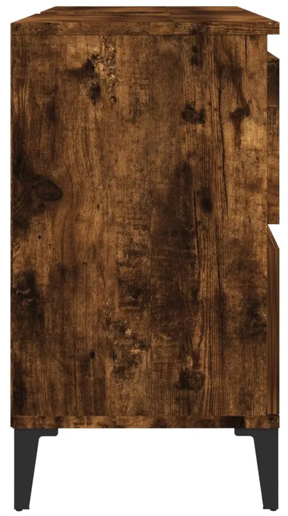 Móvel p/ lavatório 80x33x60 cm deriv. madeira carvalho fumado
