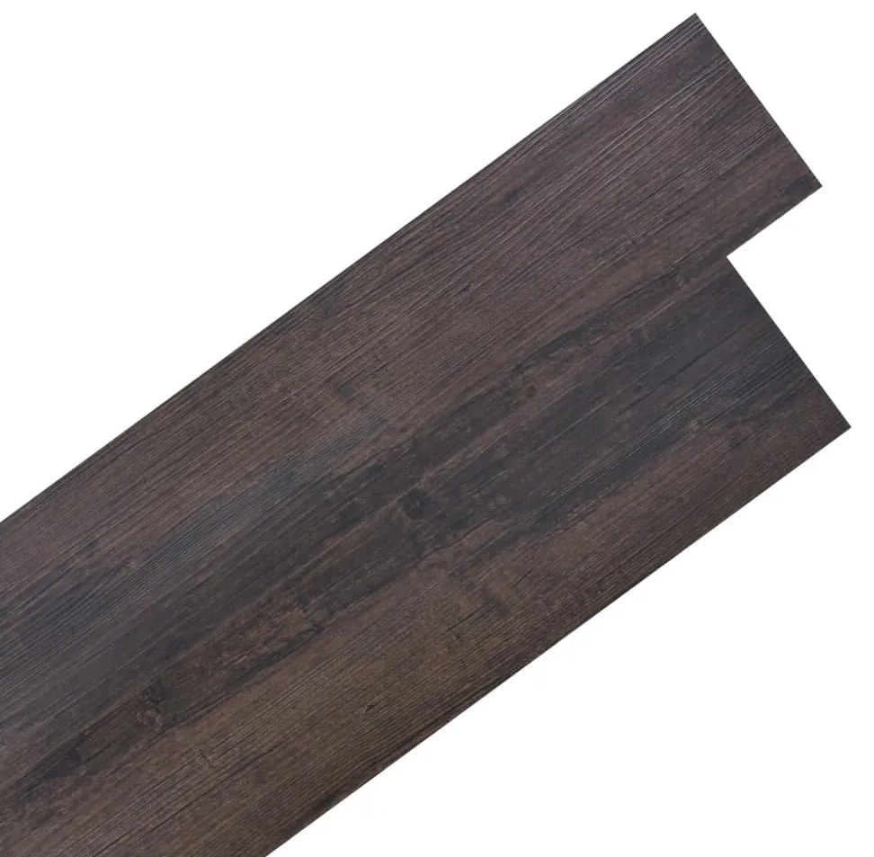245177 vidaXL Tábuas de soalho PVC auto-adesivo 5,02m² 2 mm castanho escuro