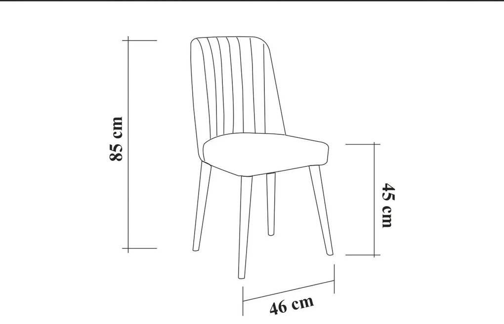 Conjunto de Mesa de Jantar Extensível e Cadeiras Vina – Nogueira e Ant