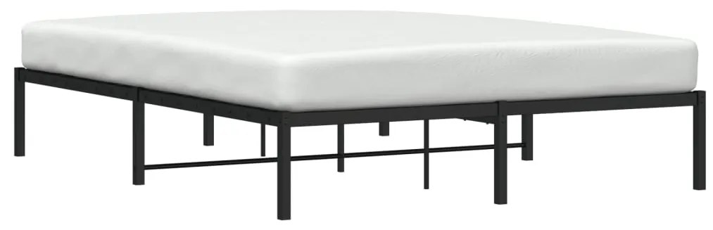 Estrutura de cama 160x200 cm metal preto