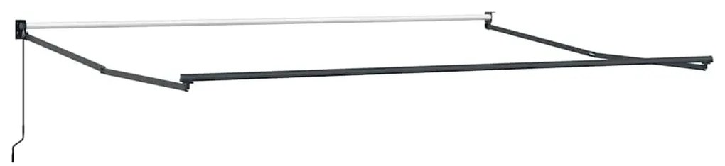 Toldo Retrátil Manual vidaXL Branco 500x300 cm