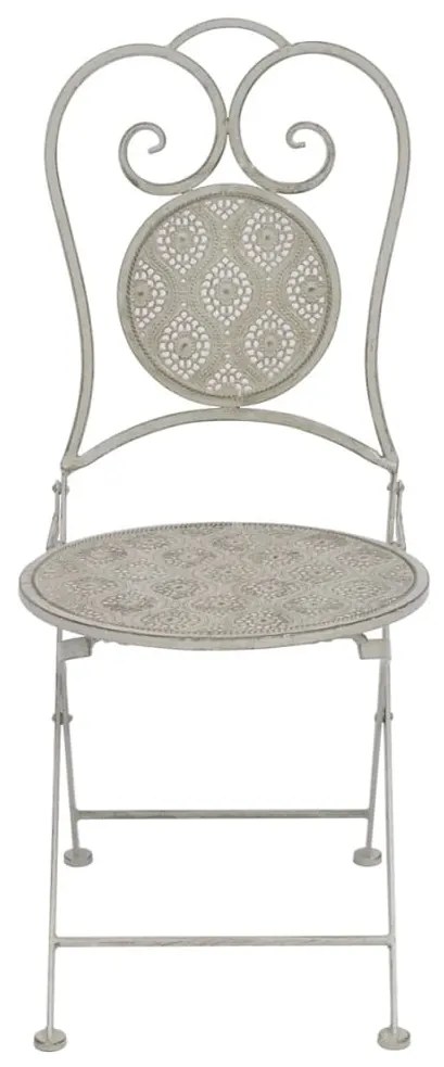 3 pcs conjunto bistrô aço cinzento