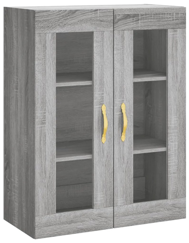 Armário alto 69,5x34x180 cm derivados de madeira sonoma cinza