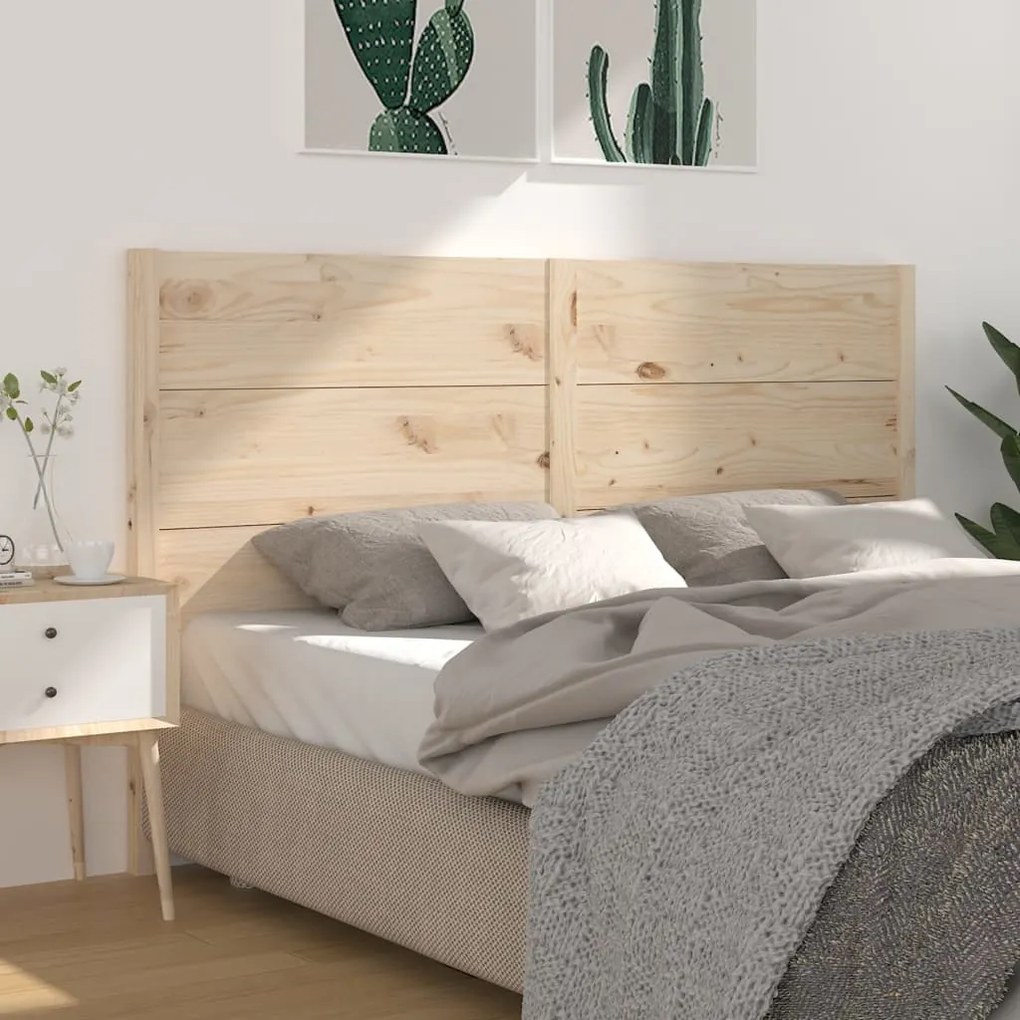 818735 vidaXL Cabeceira de cama 186x4x100 cm pinho maciço