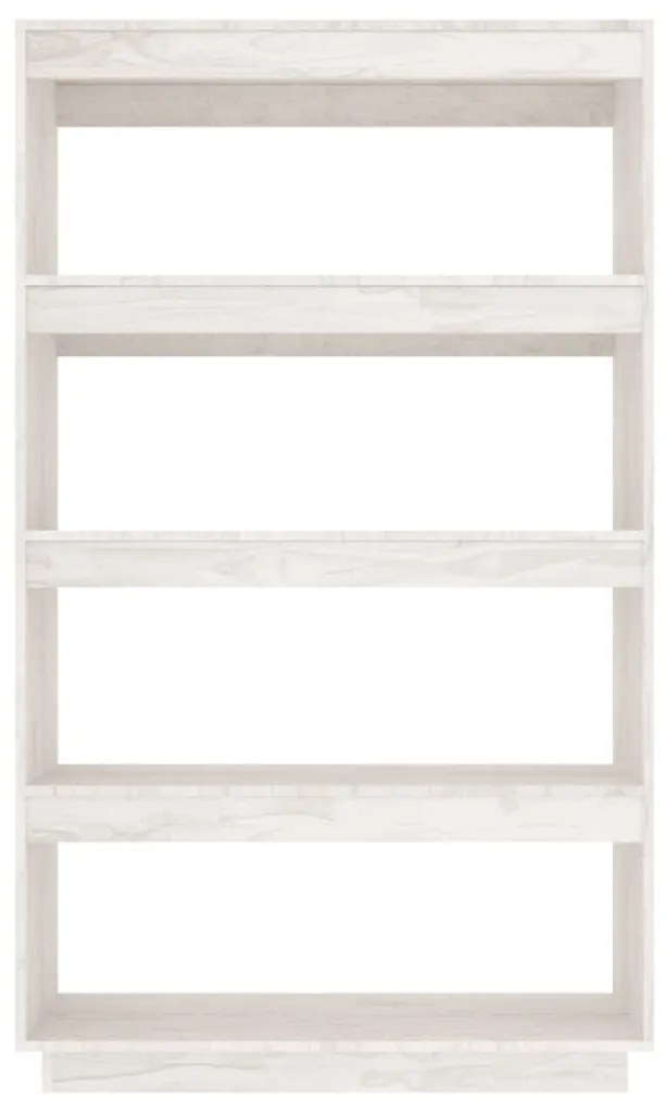 Estante/divisória 80x35x135 cm madeira de pinho maciça branco