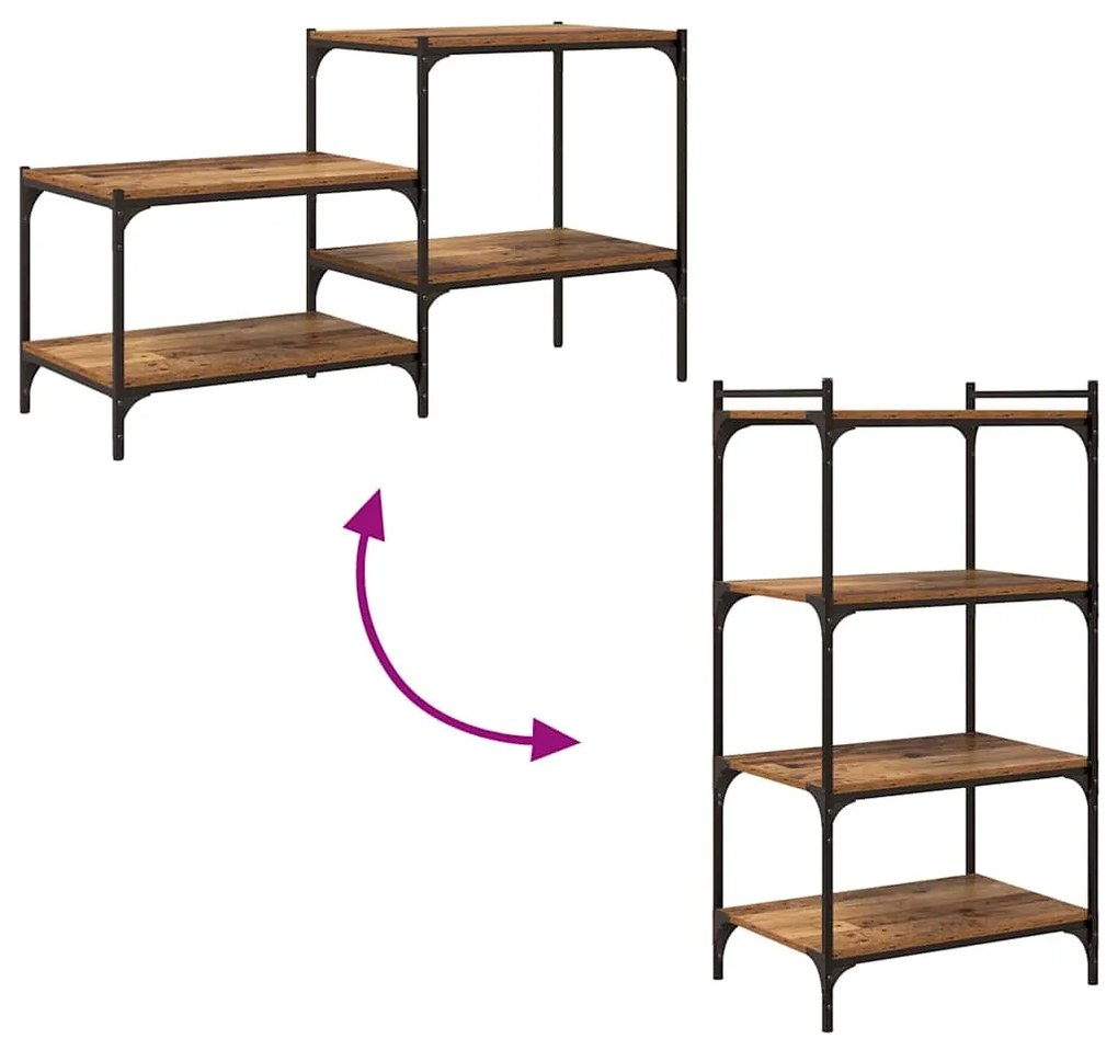 Prancha de Estante para Livros 4 pcs Castanho 100 x 40 x 1.5cm