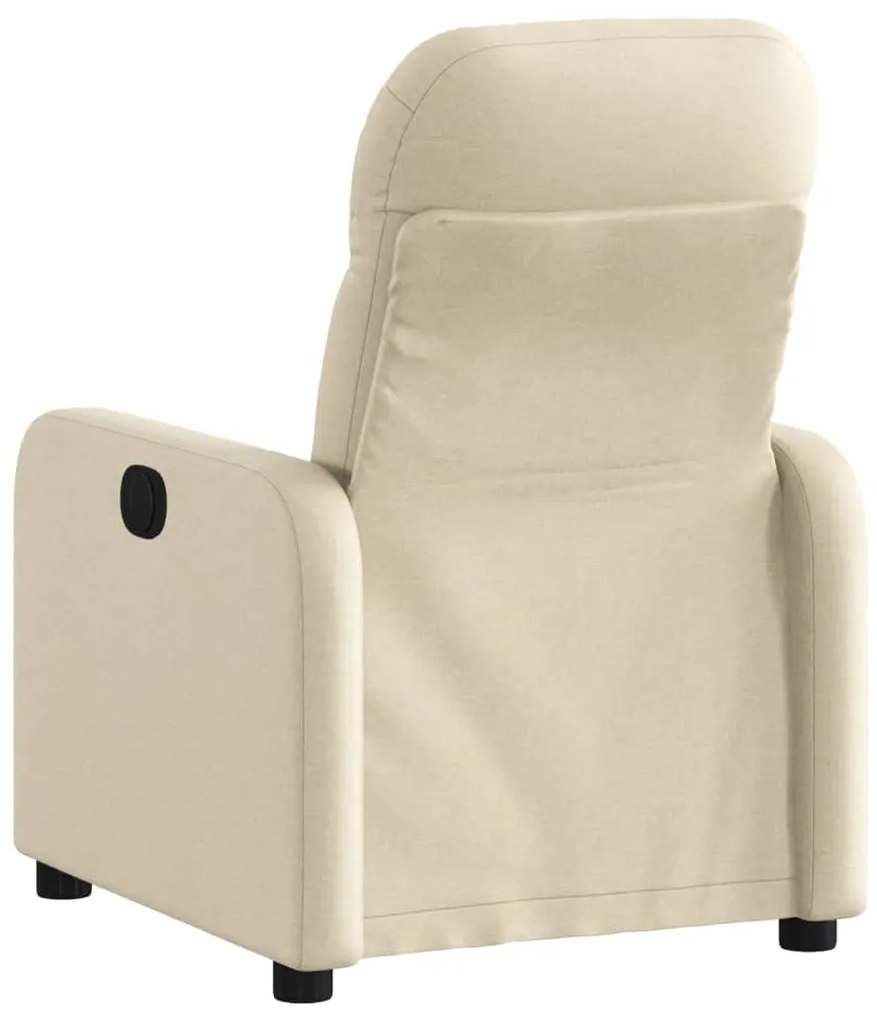 Poltrona reclinável tecido cor creme