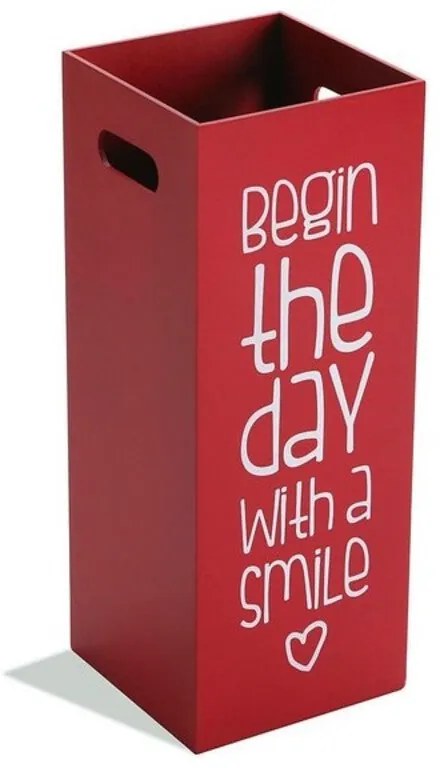 Suporte de guarda-chuva Versa Begin The Day With a Smile Madeira MDF (21 x 53 x 21 cm)