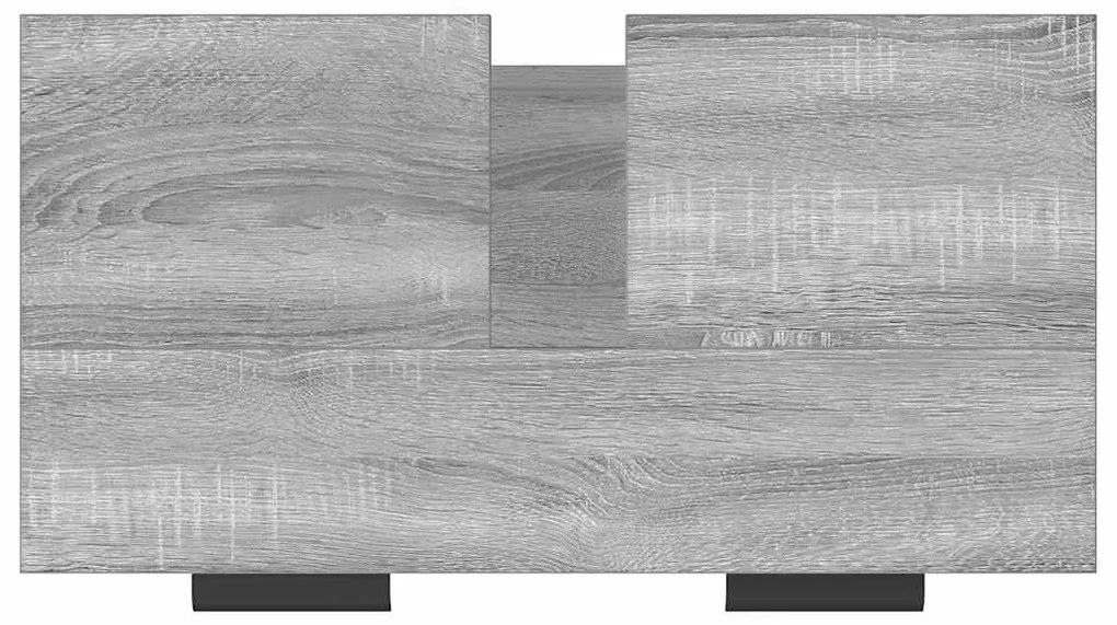 Armário casa de banho 64,5x33,5x59 cm madeira sonoma cinza