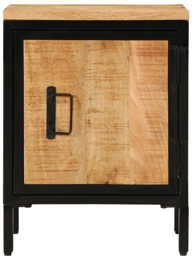 Mesa de cabeceira 40x30x52,5 cm madeira mangueira áspera maciça
