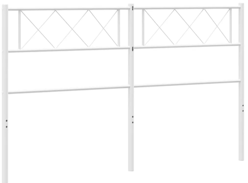 Cabeceira de cama 120 cm metal branco