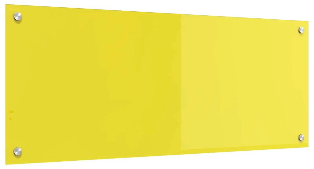 vidaXL Proteção de Cozinha Amarelo 100 x 40 cm vidro temperado