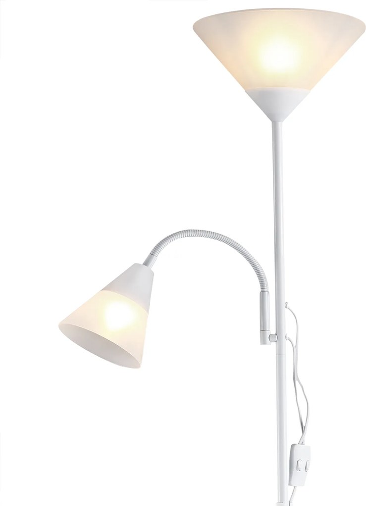 Candeeiro de pé Alissa Ø28 x 175 cm Branco