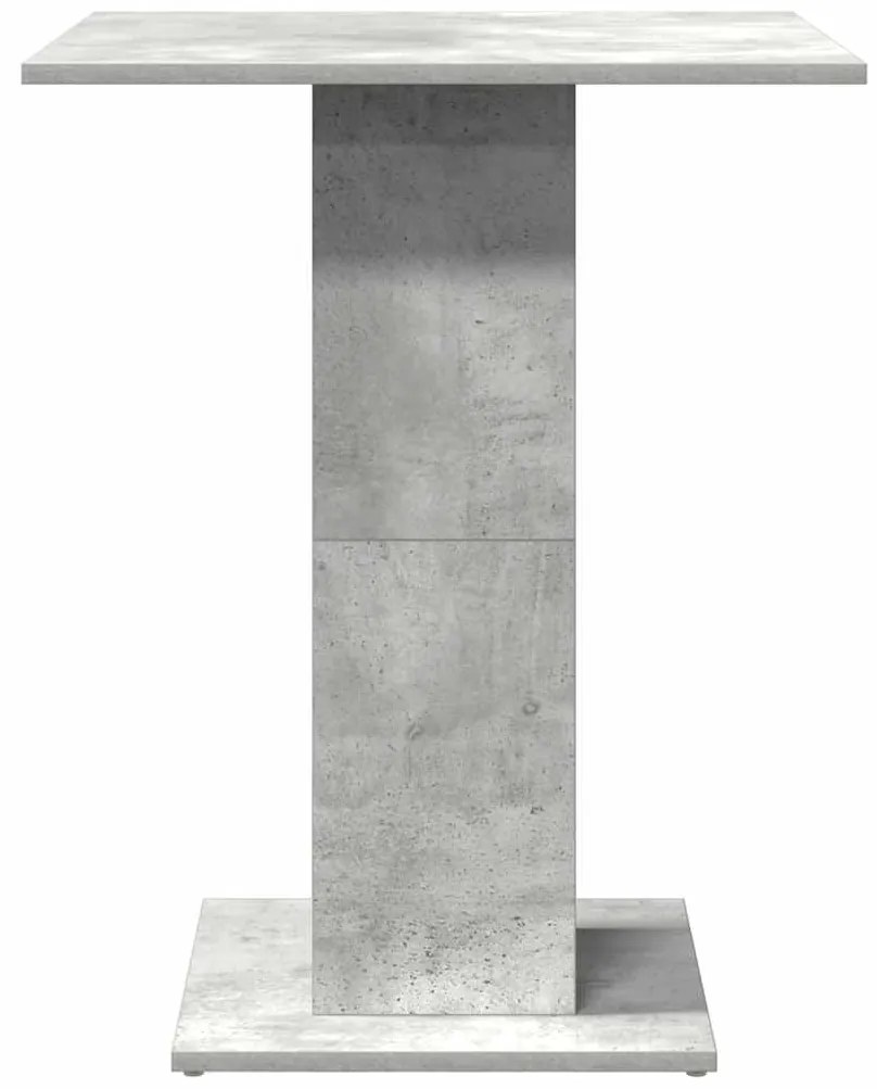 Mesa bistrô 60x60x75 cm derivados de madeira cinzento cimento