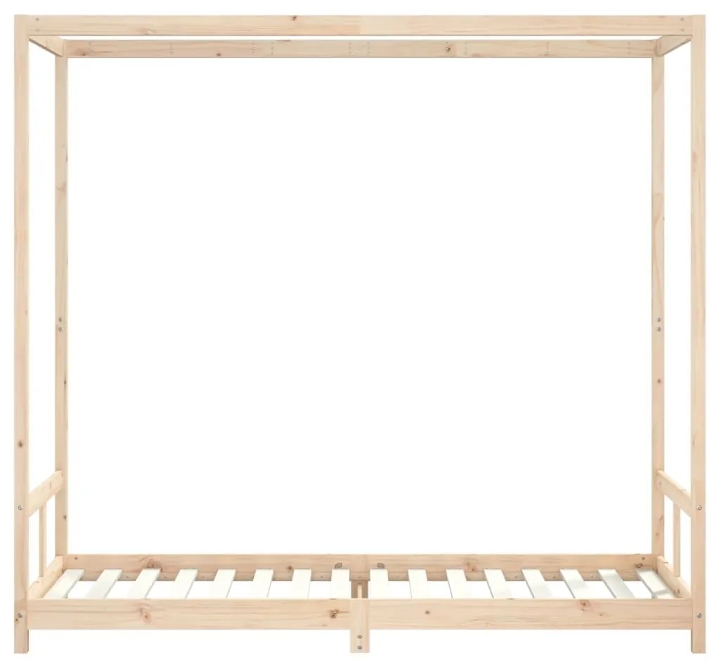 Estrutura de cama infantil 80x200 cm madeira de pinho maciça