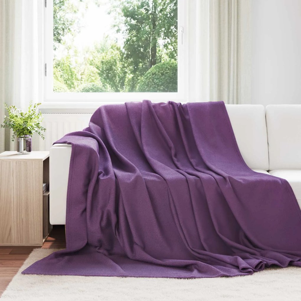 vidaXL Cobertores de Sofá 24 pcs Roxo 270 x 240 cm Lã