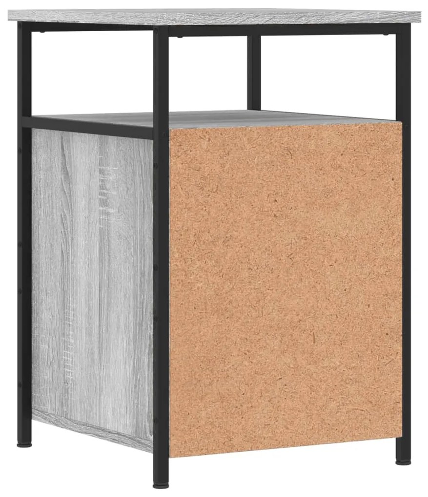 Mesas cabeceira 2 pcs 40x42x60cm deriv. madeira cinzento sonoma