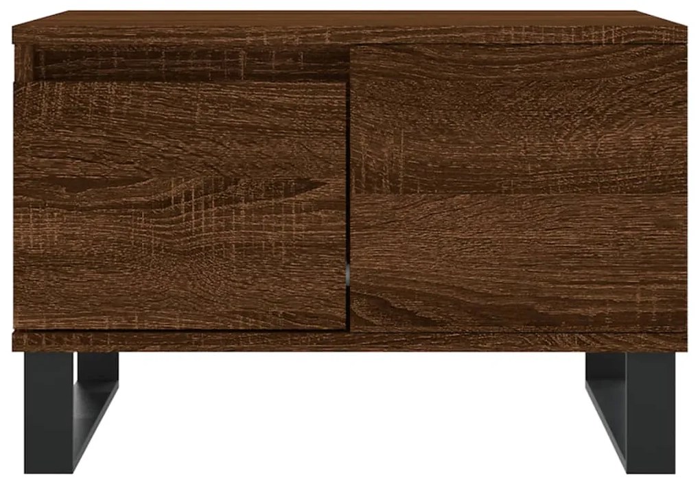 Mesa de centro 55x55x36,5cm derivados madeira carvalho castanho