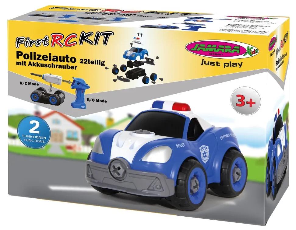 Carro Telecomandado Carro Policia RC Kit 22 peças com chave de fendas Azul
