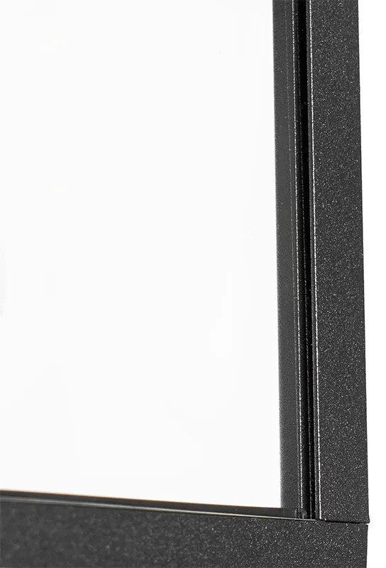 Lanterna de parede exterior preta IP44 com sensor crepuscular - Charlois Industrial