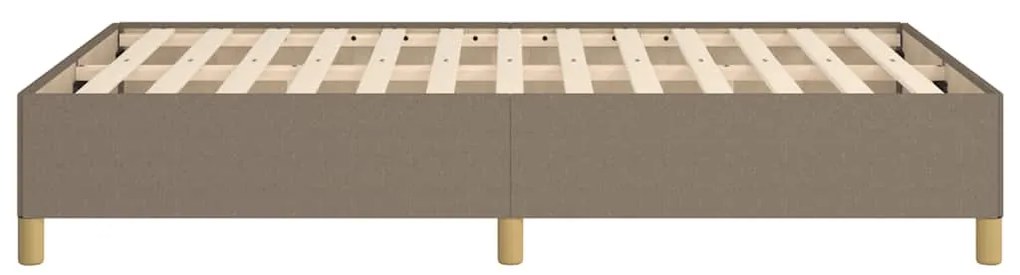 Estrutura de cama sem colchão 120x190cm tecido cinzento