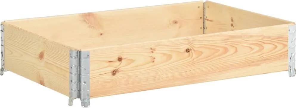 Canteiro elevado 50x100 cm madeira de pinho maciça