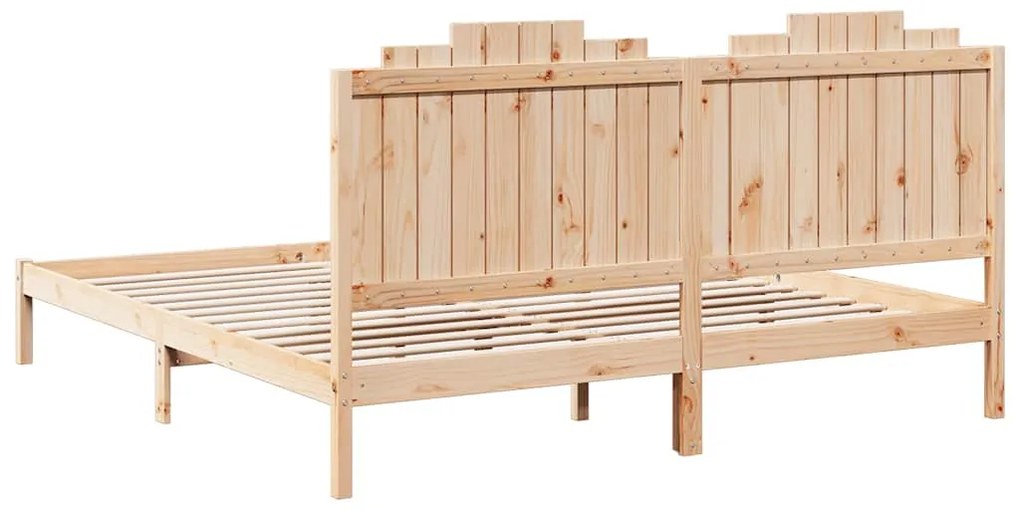 Cama extra longa sem colchão 180x210 cm madeira maciça