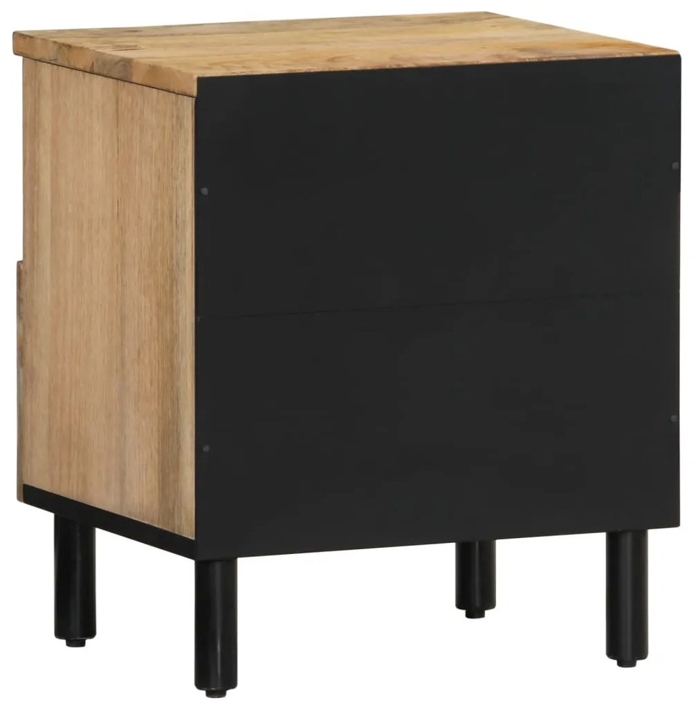 Mesa de cabeceira 40x33x46 cm madeira de mangueira maciça