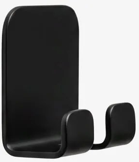 Cabide Adesivo Para Casa De Banho Em Aço Inoxidável Ondreli Preto Mate - Sklum