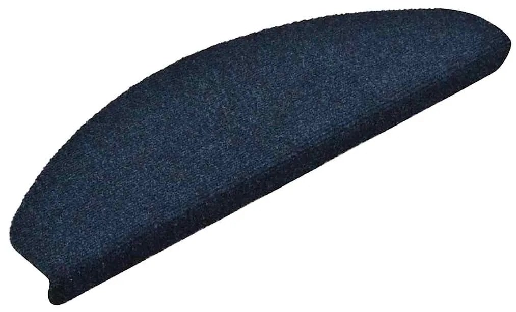Tapetes de escada autoadesivos 5 pcs 65x21x4 cm azul-marinho
