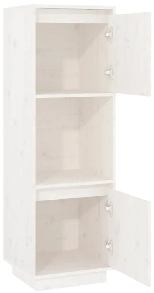 Aparador alto 38x35x117 cm pinho maciço branco