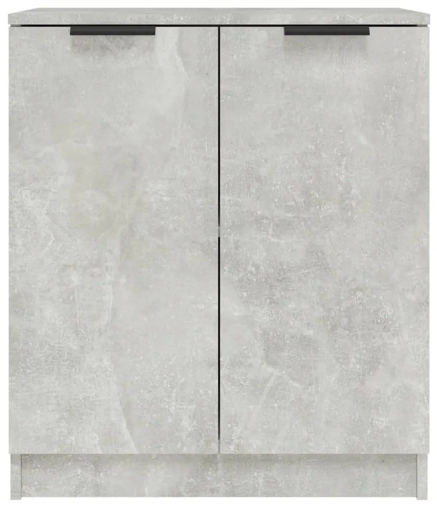 Aparadores 2 pcs 60x30x70 cm madeira processada cinza cimento