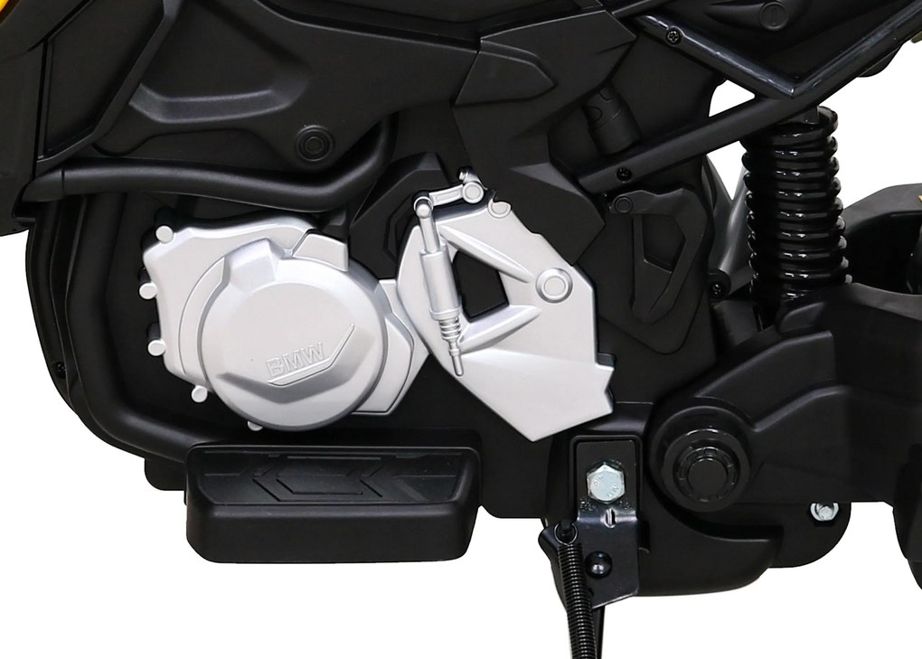Mota elétrica para Crianças 12V BMW F850 GS Rodas Espuma EVA Amarela