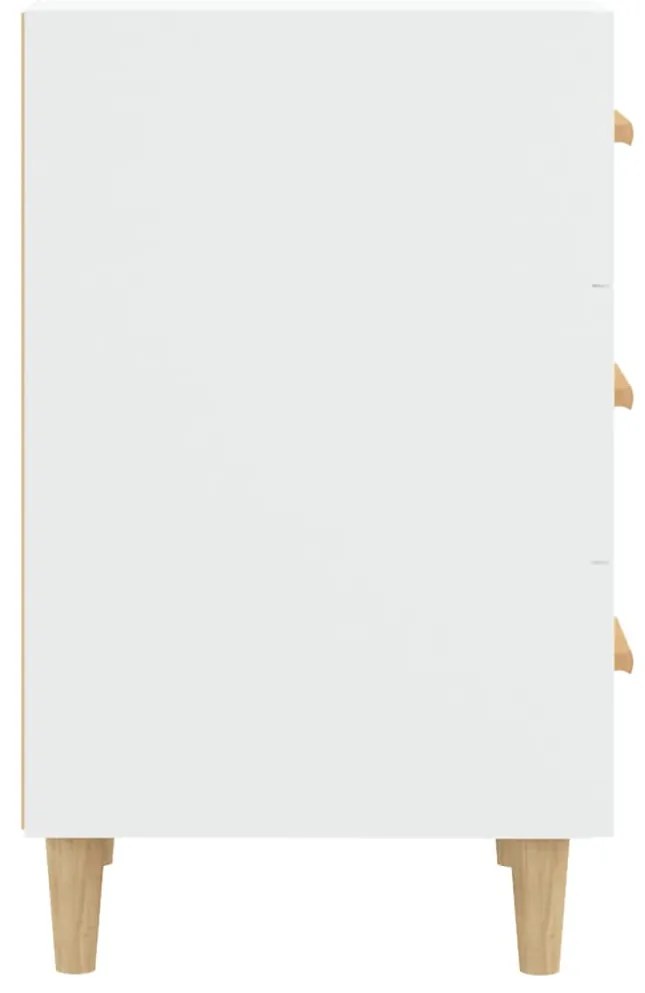 Mesa de cabeceira 40x40x66 cm derivados de madeira branco