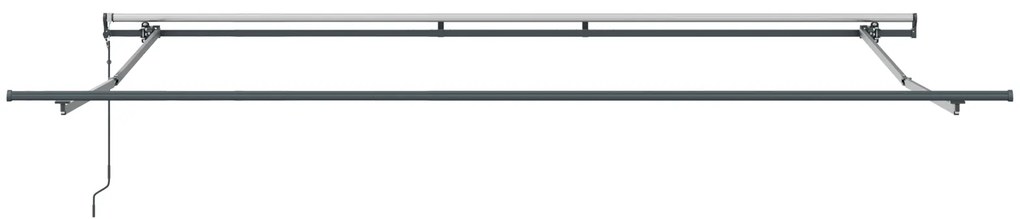 Toldo Retrátil Automático Verde e Branco 450x350 cm