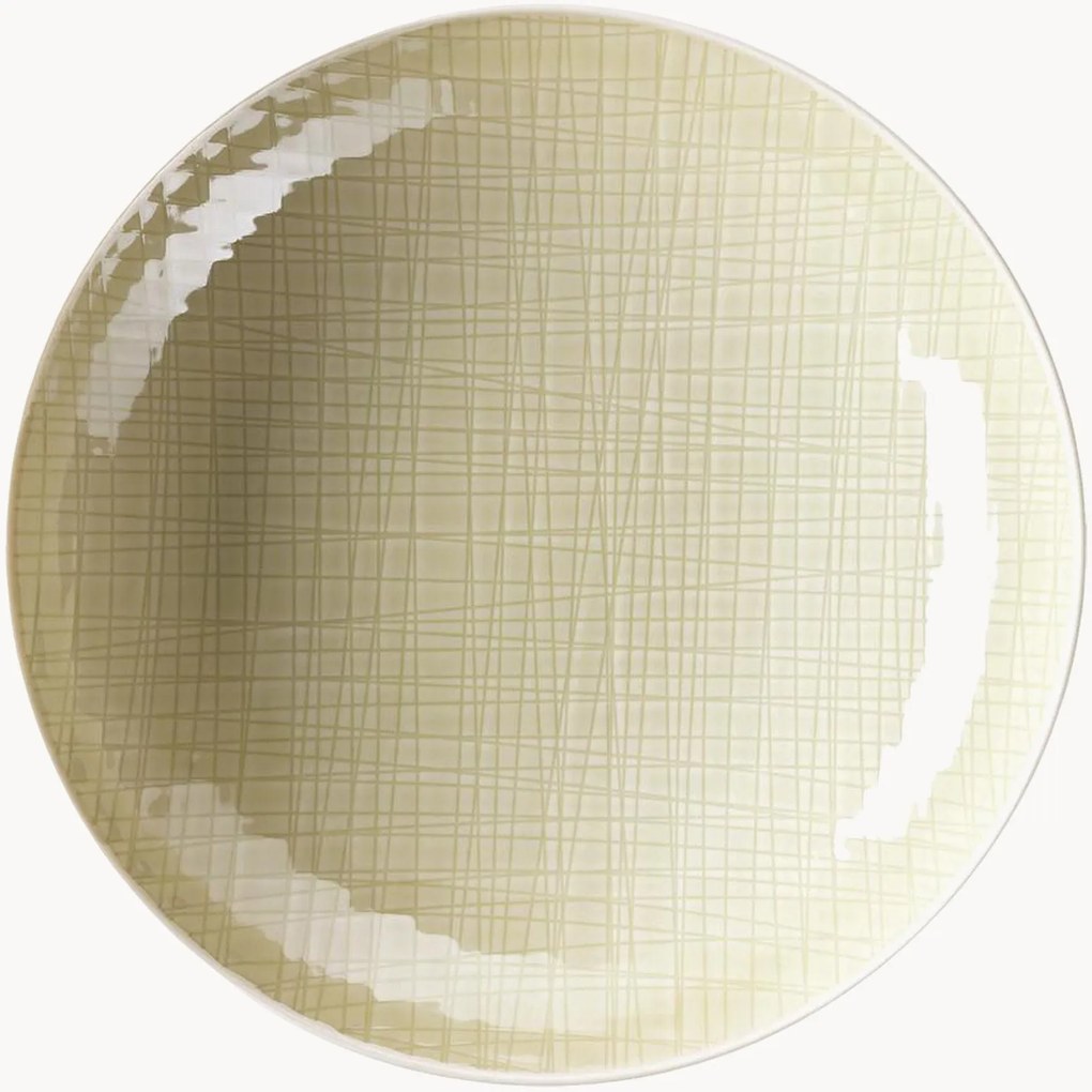 Pratos fundos Mesh Colours Cream, conjunto de 6