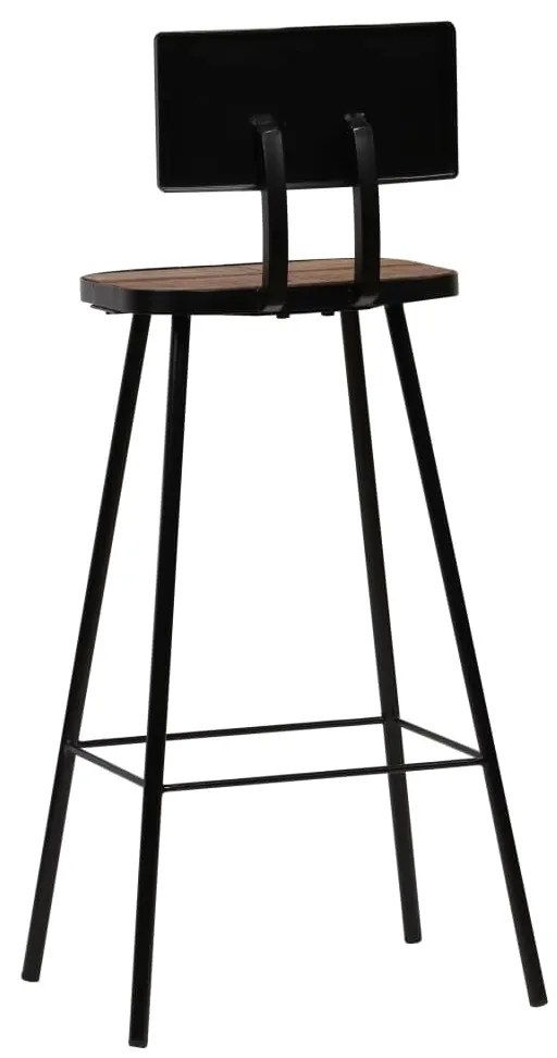 Bancos de bar 4 pcs madeira recuperada maciça