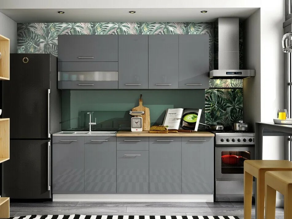Conjunto de cozinha modular Tiffa Grey 102
