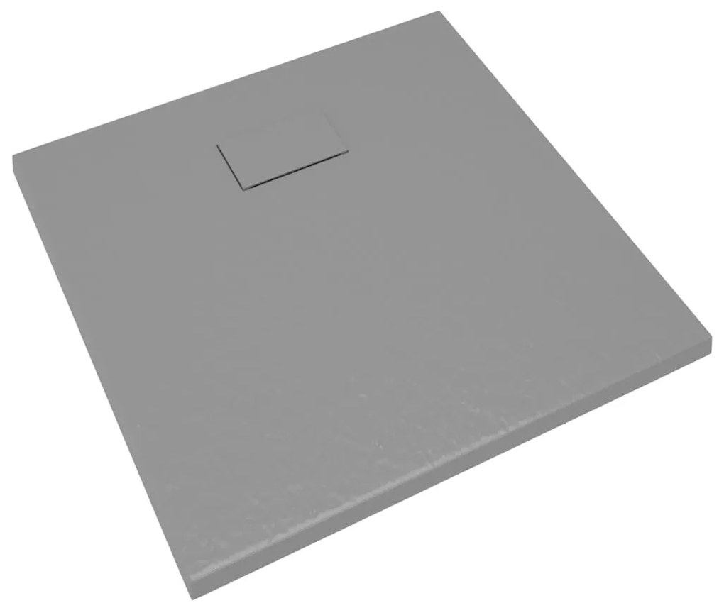 Base de chuveiro SMC 80x80 cm cinzento