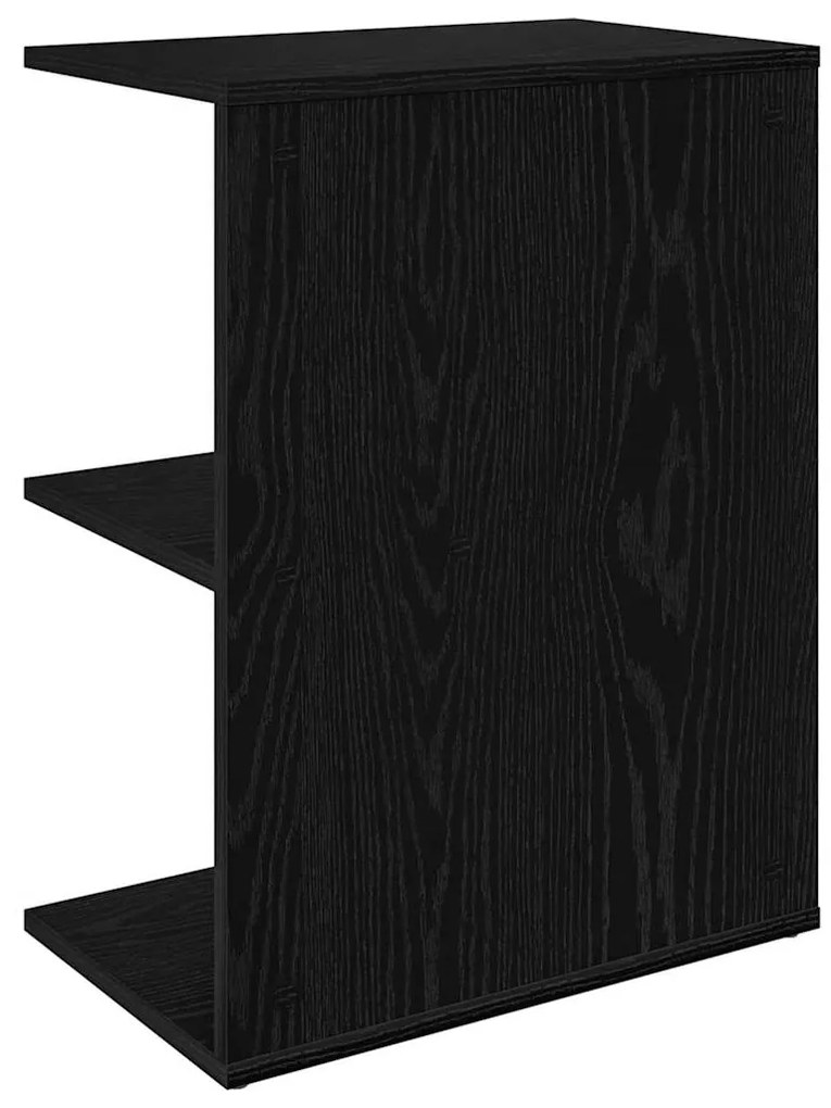 Mesas cabeceira 2pcs 46,5x29x61cm deriv. madeira carvalho preto
