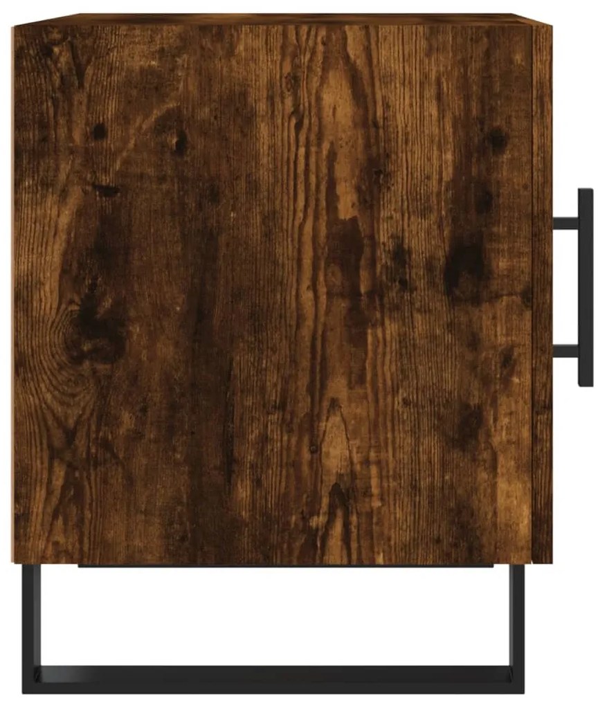 Mesa cabeceira 40x40x50 cm derivados de madeira carvalho fumado