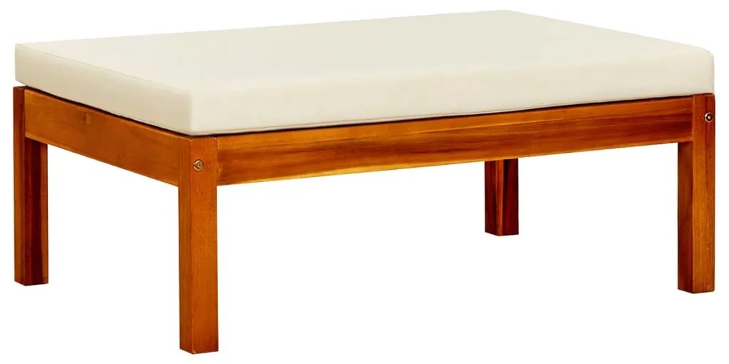 Apoios de pés para jardim 2 pcs madeira de acácia maciça